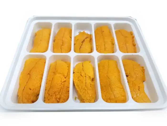 Fresh Santa Barbara uni in trays